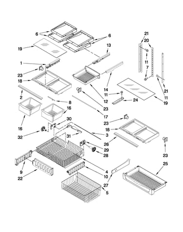 Shelf parts