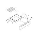 Drawer and rack parts