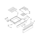 Drawer and rack parts