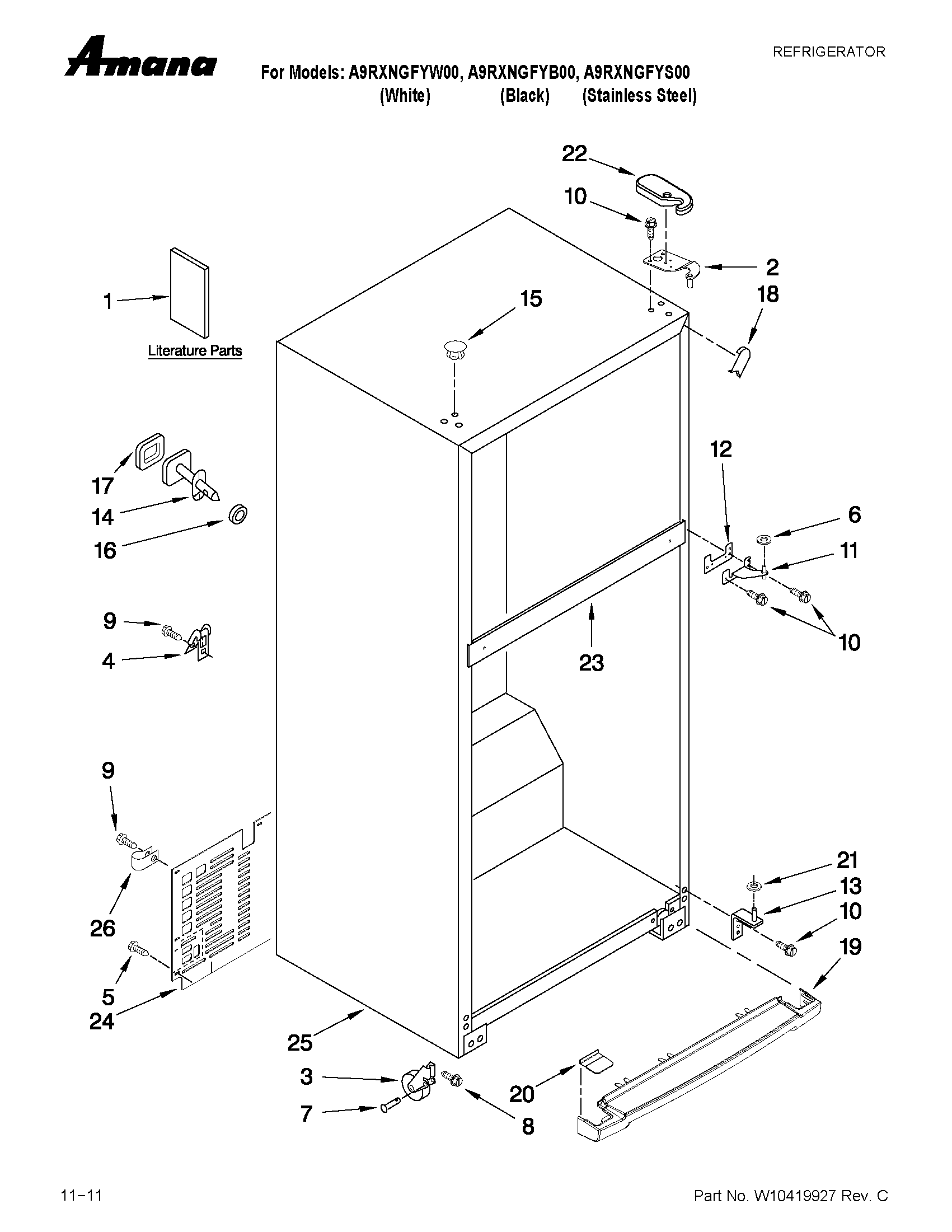 Cabinet parts