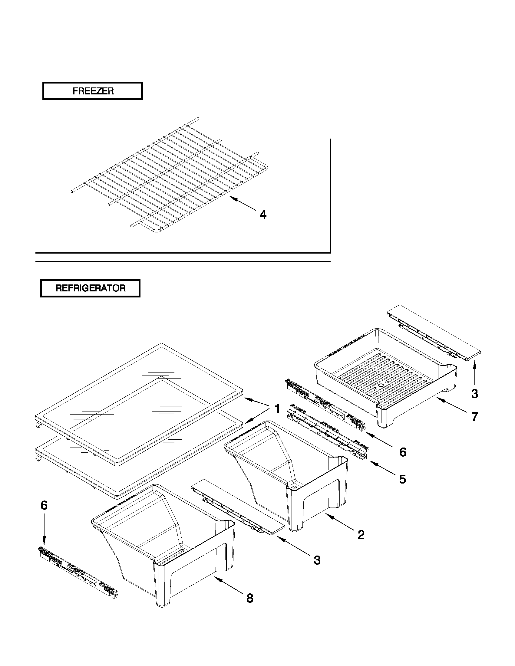 Shelf parts