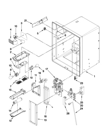 Refrigerator liner parts