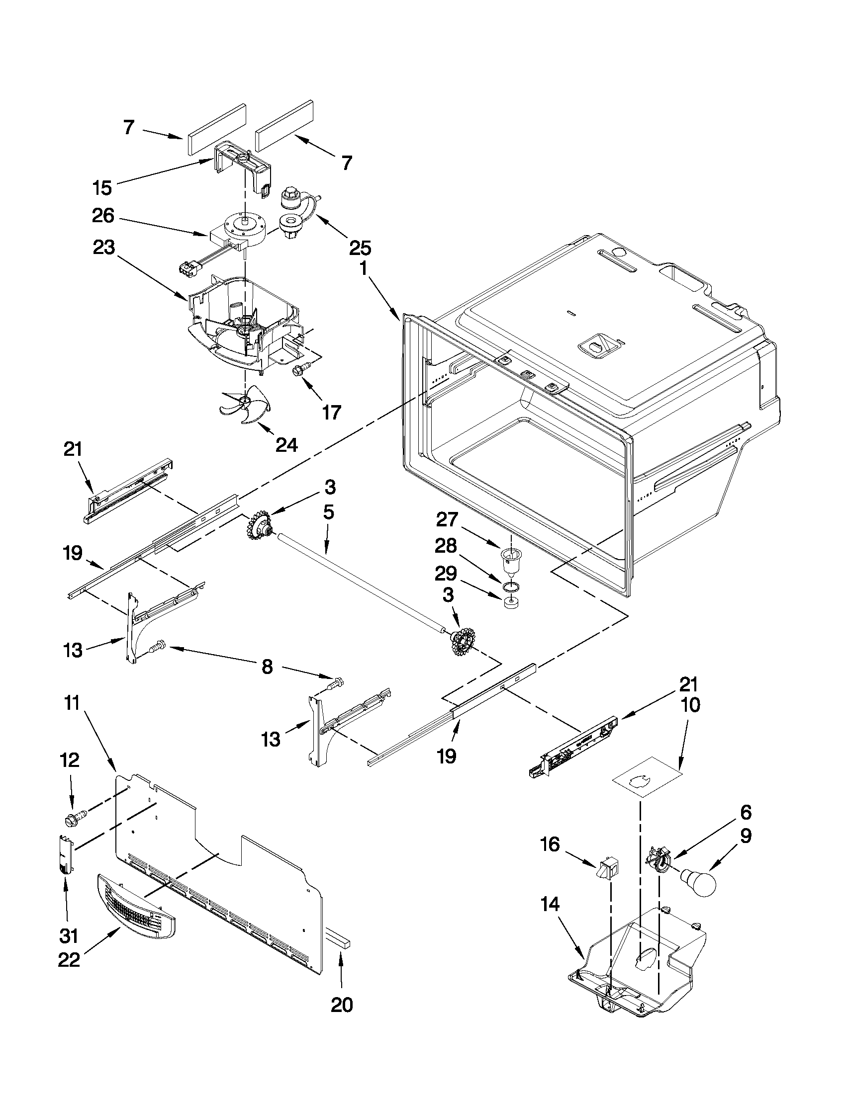 FREEZER LINER PARTS