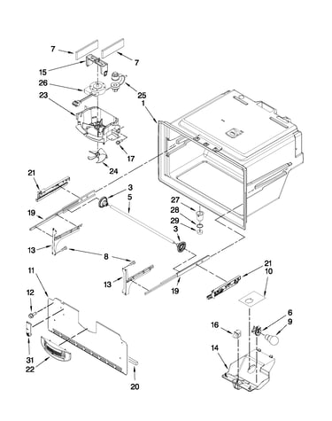 Freezer liner parts