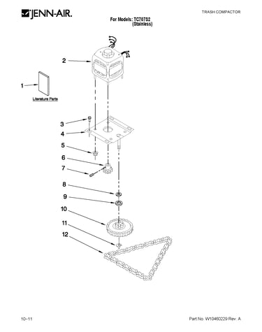 Motor and drive parts