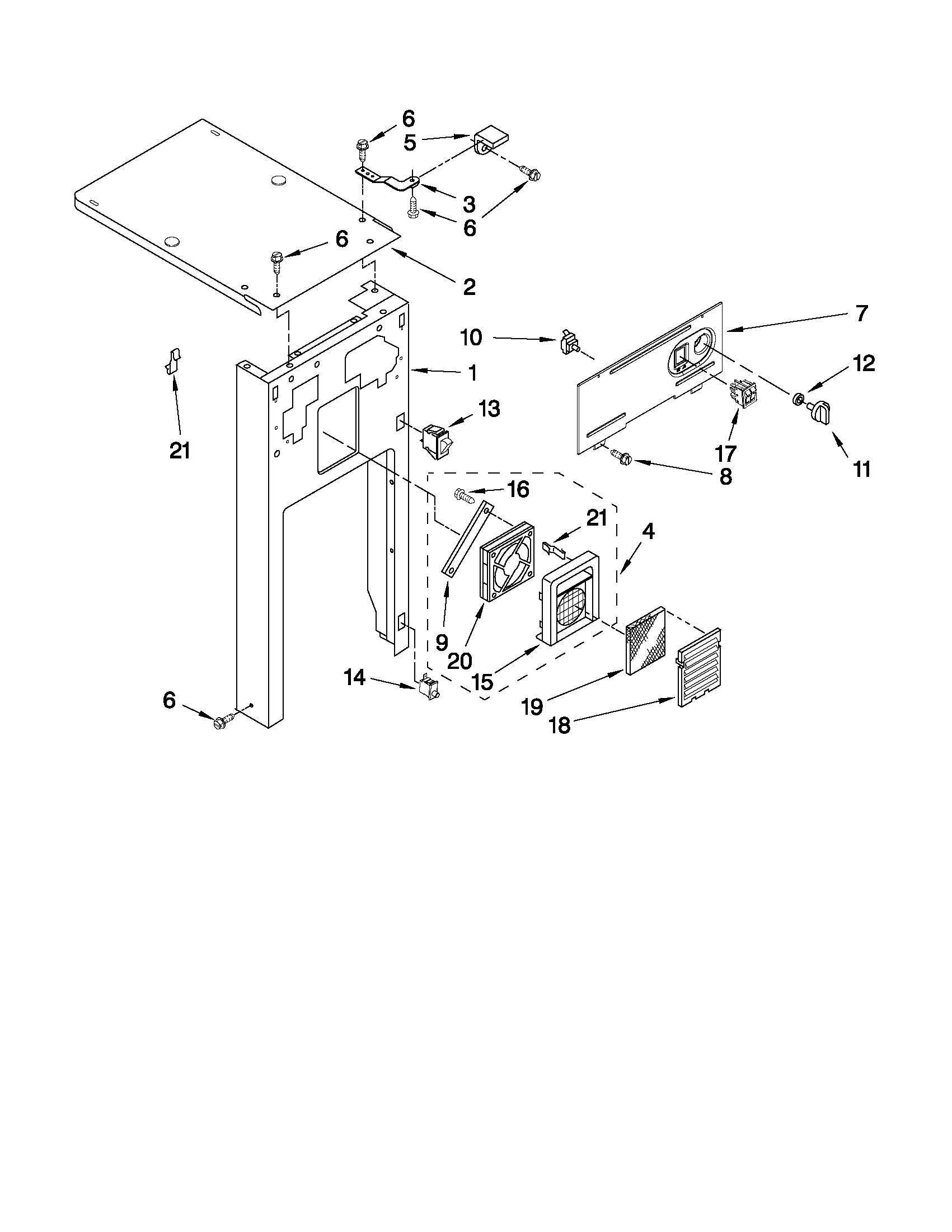 Panel and control parts