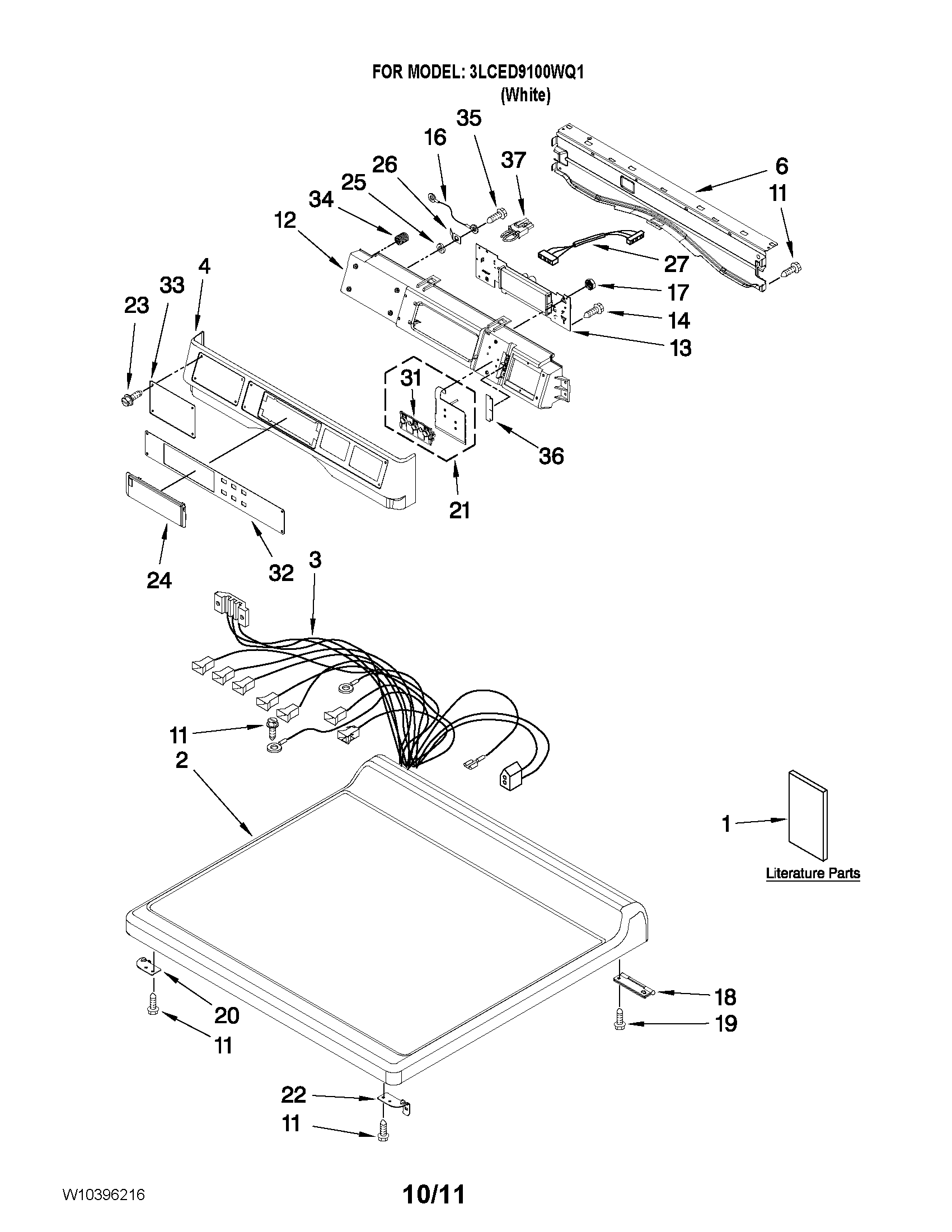 Top and console parts