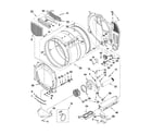 Whirlpool 3LCED9100WQ1 bulkhead parts diagram