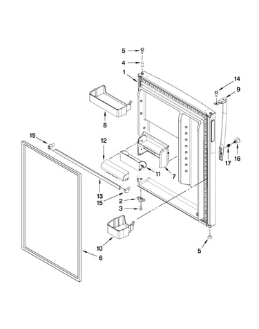 Refrigerator door parts