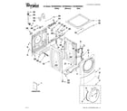 Whirlpool WFW9550WL01 top and cabinet parts diagram