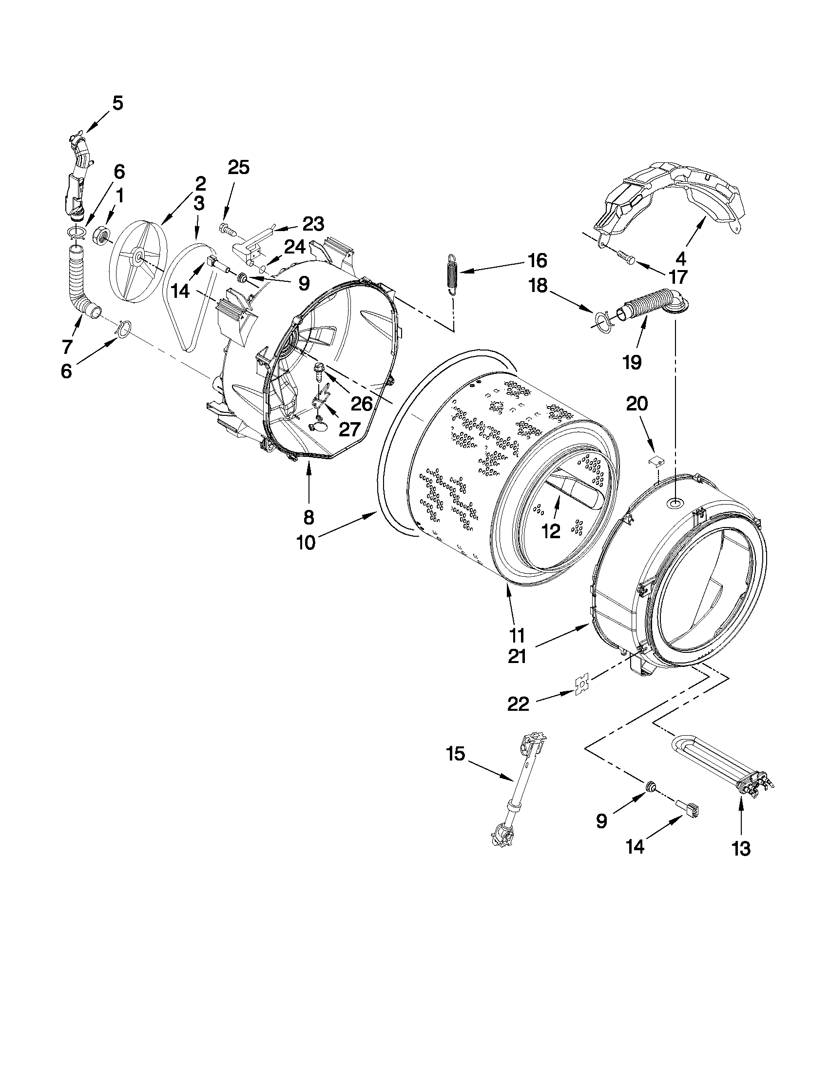 TUB AND BASKET PARTS