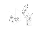 Whirlpool WFW9550WL01 pump and motor parts diagram