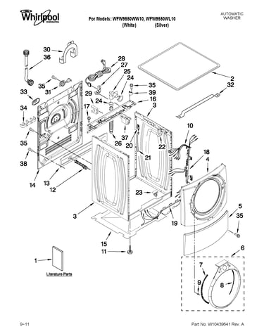 Top and cabinet parts