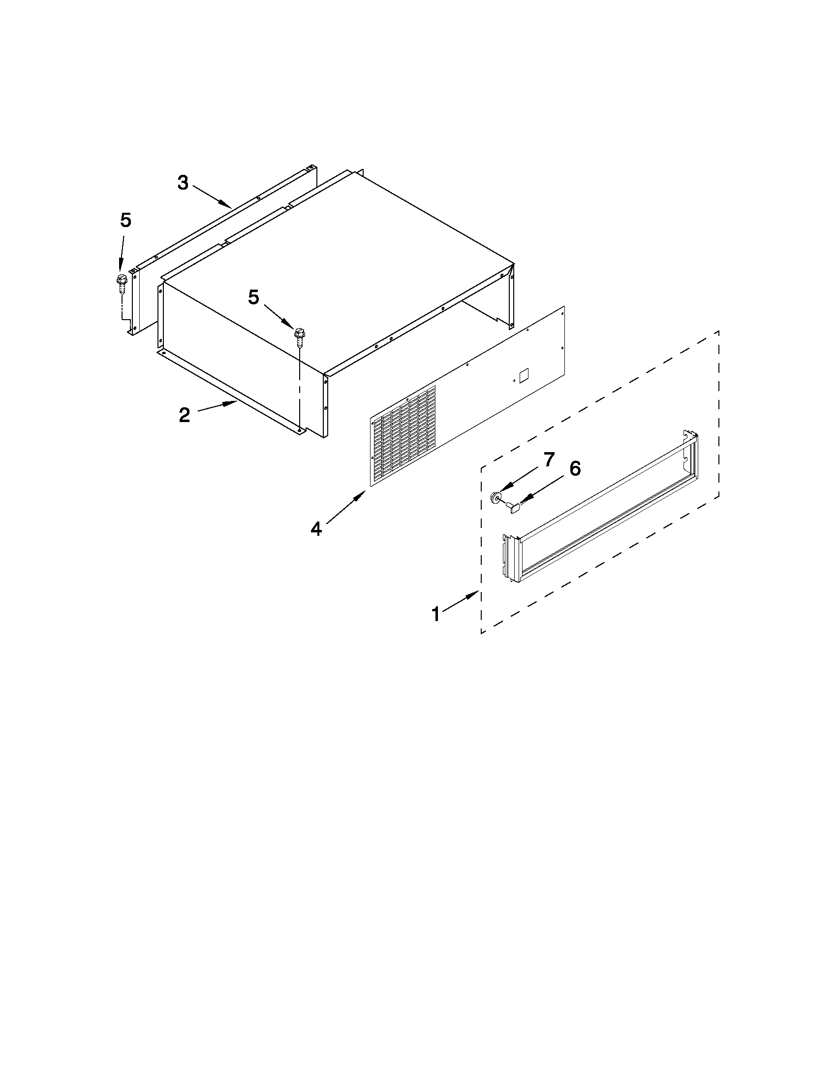 Top grille and unit cover parts