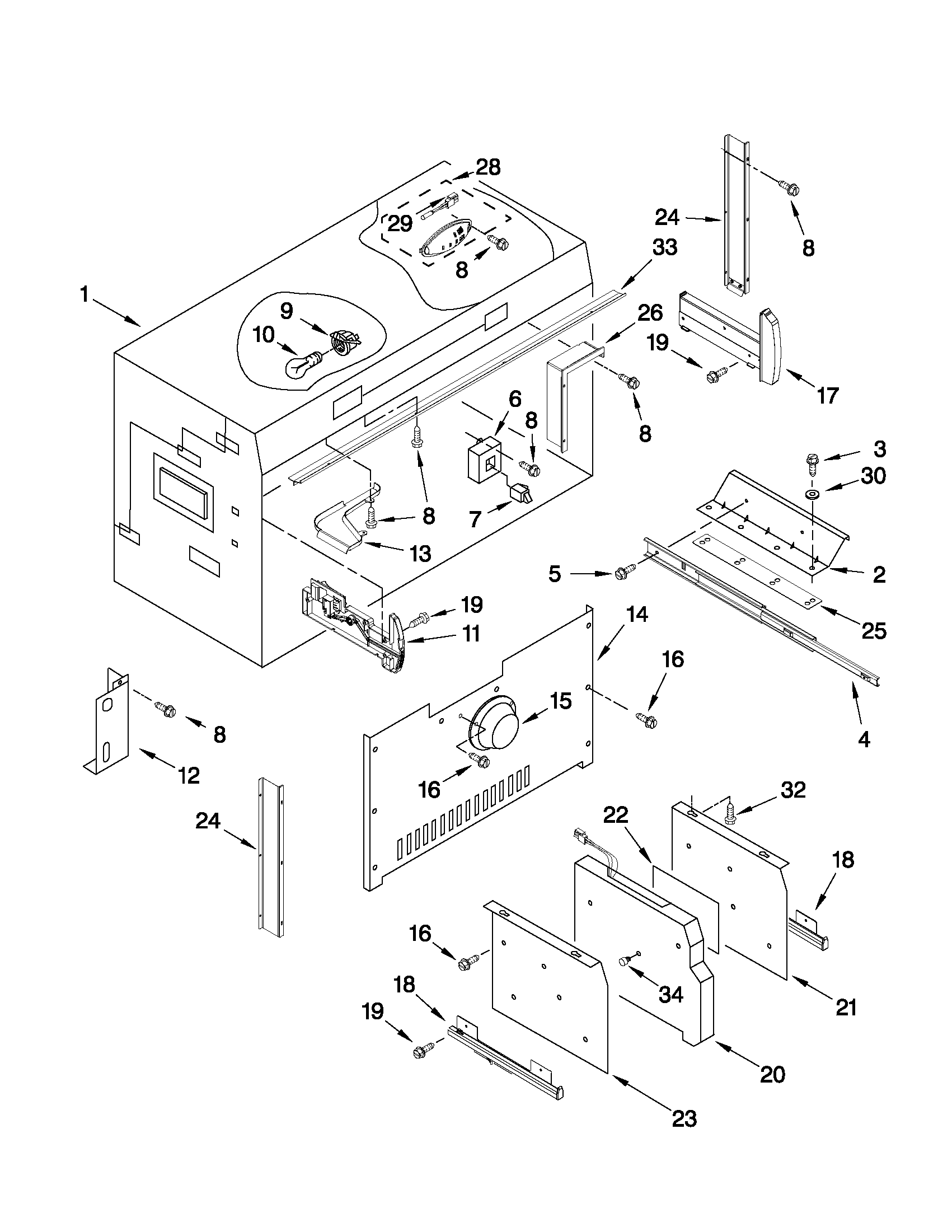 Freezer liner parts