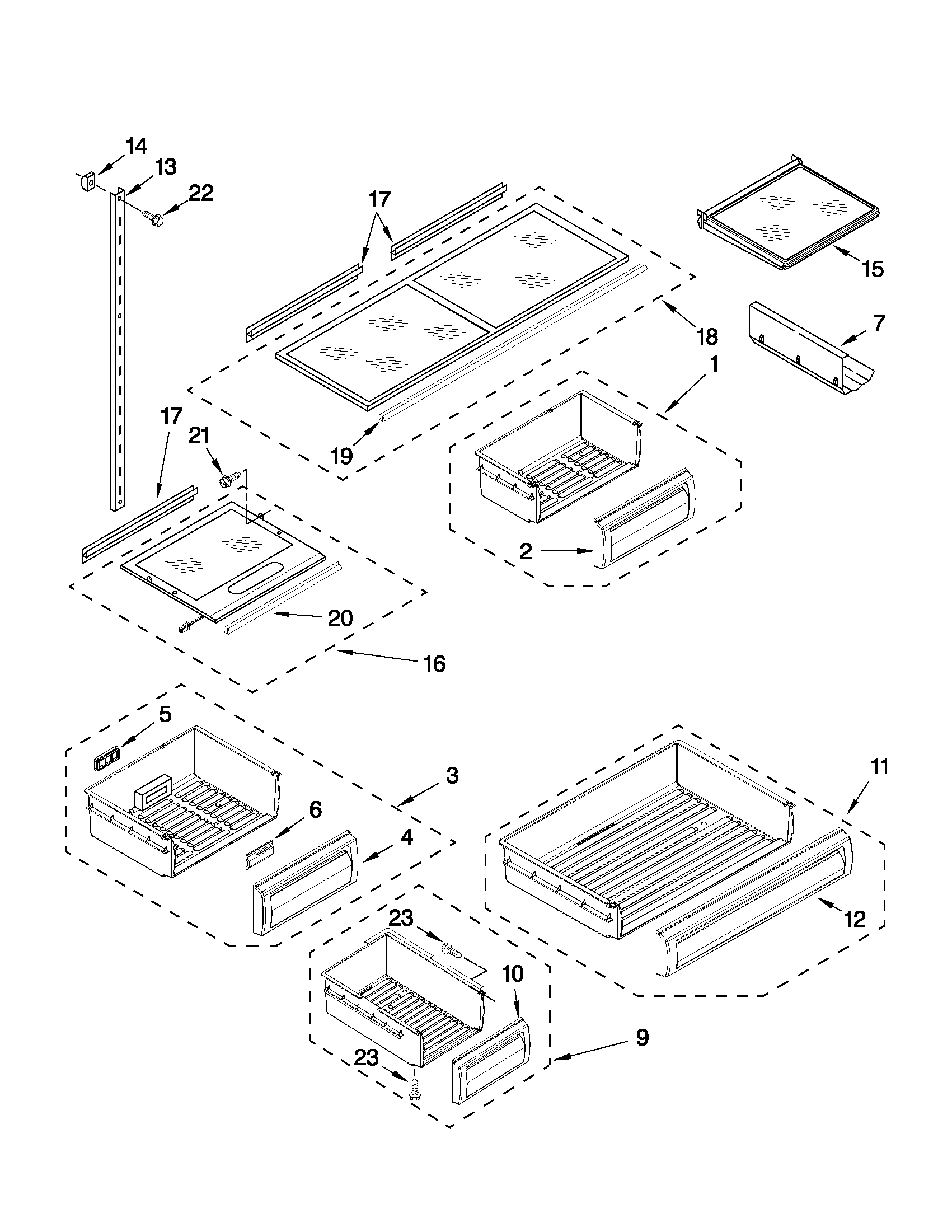 Shelf parts