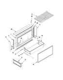 Freezer door and basket parts