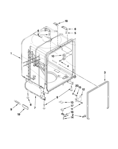Tub and frame parts