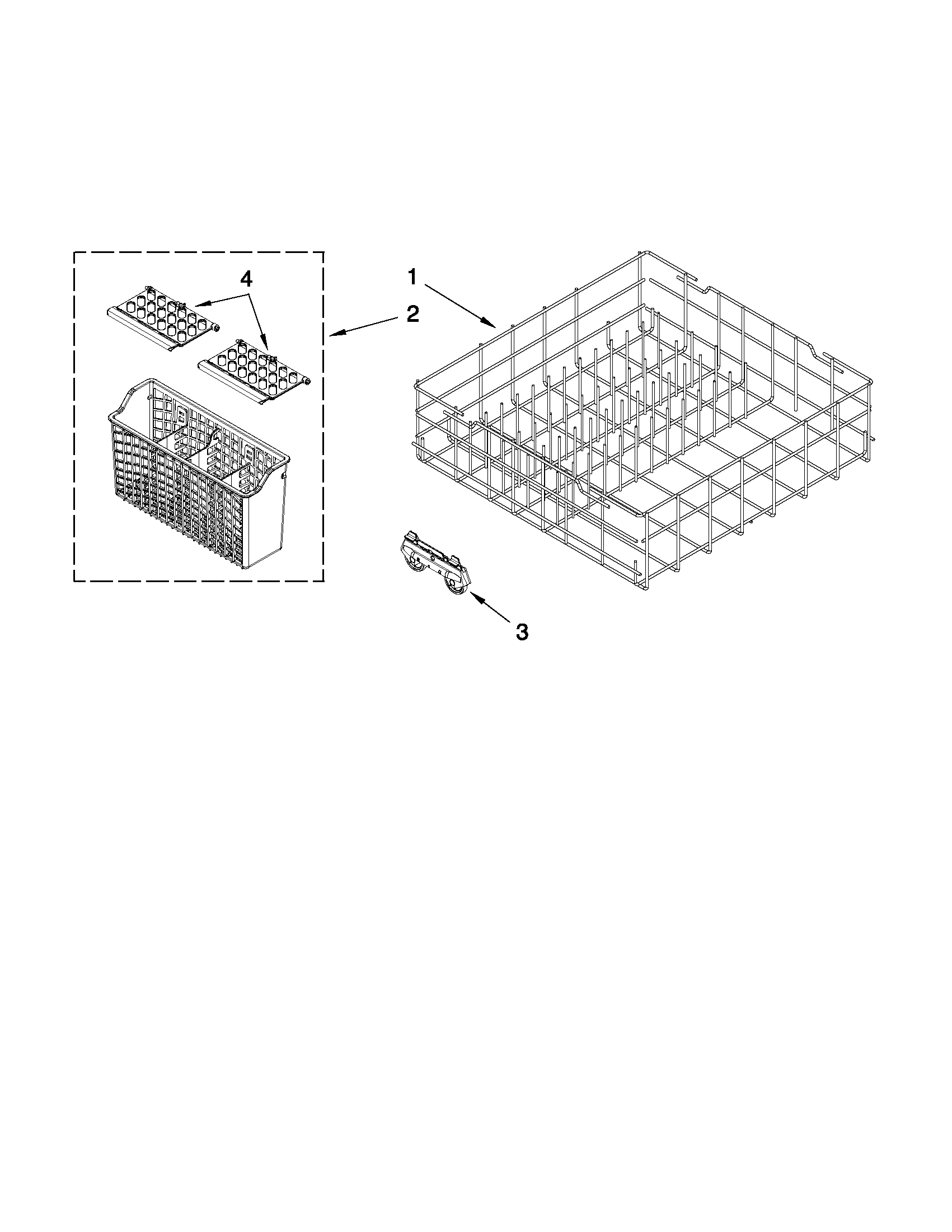 LOWER RACK PARTS