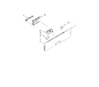 KitchenAid KUDE40FXPA4 control panel and latch parts diagram