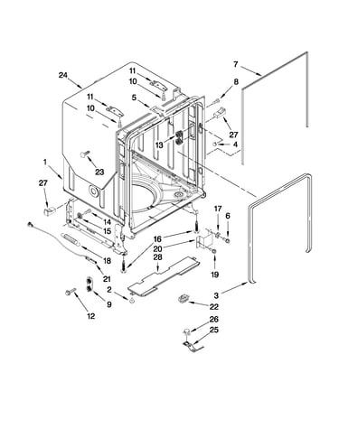Tub and frame parts
