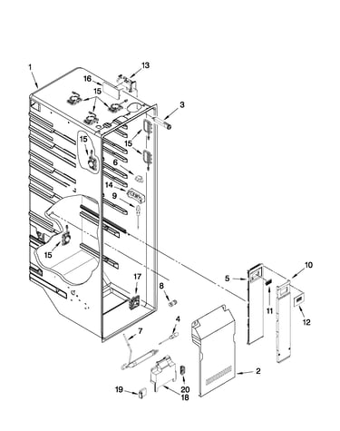 Refrigerator liner parts