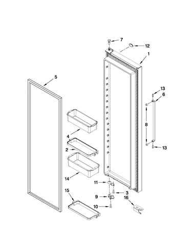 Refrigerator door parts