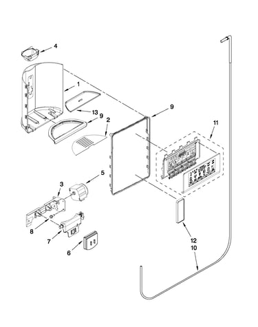 Dispenser front parts
