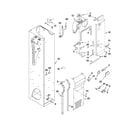 KitchenAid KSSS36FTX04 freezer liner and air flow parts diagram