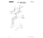 Ikea IUD8000WS5 door and panel parts diagram