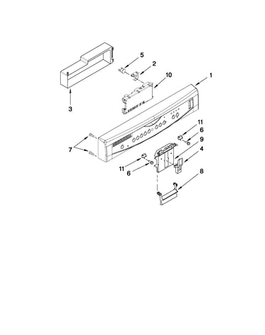 Control panel and latch parts