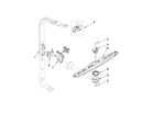 Ikea IUD8000WS5 upper wash and rinse parts diagram