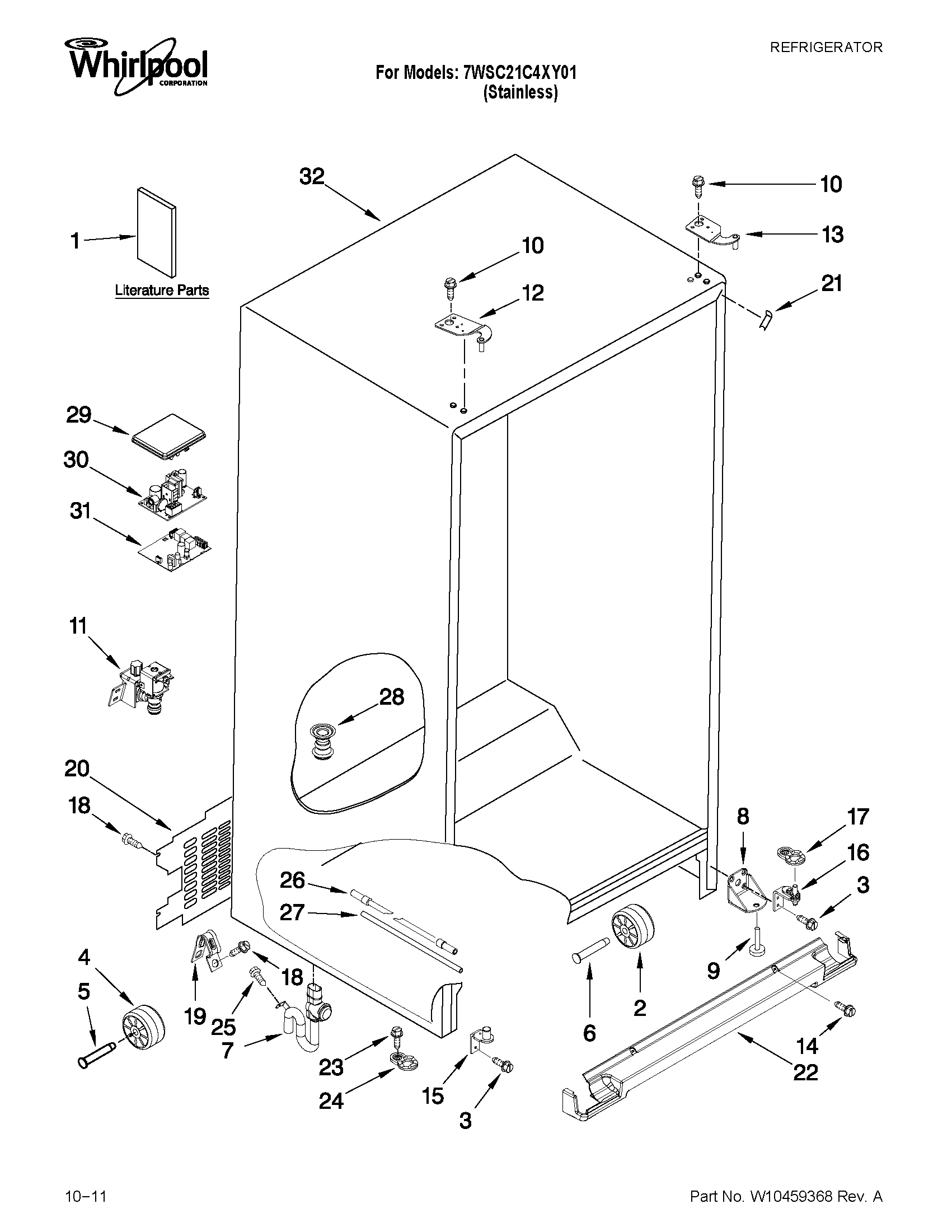 Cabinet parts