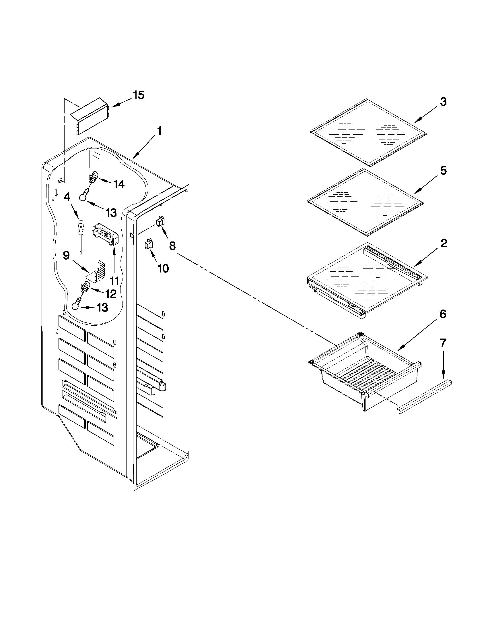 FREEZER LINER PARTS