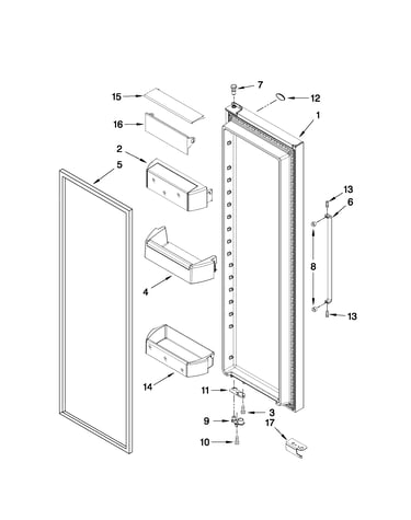 Refrigerator door parts