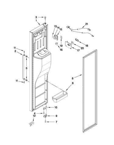 Freezer door parts
