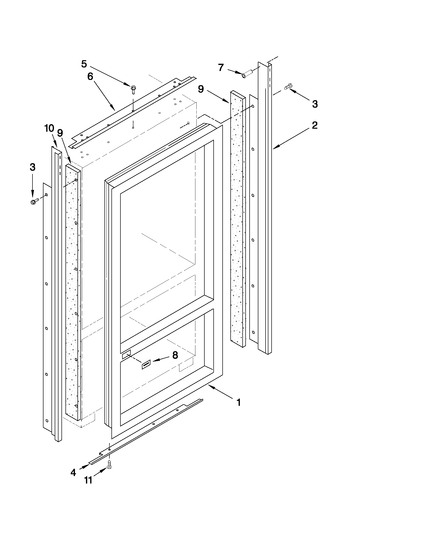 Cabinet and breaker trim parts