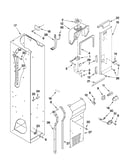Freezer liner and air flow parts