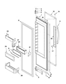 Refrigerator door parts