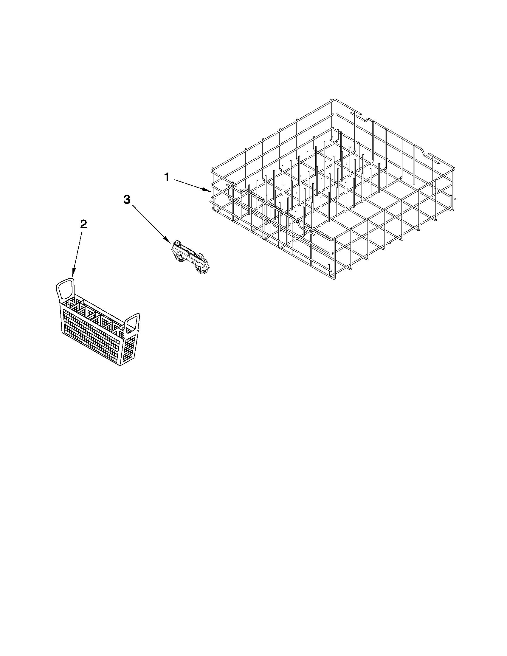 Lower rack parts