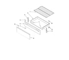 Amana AER5822VAW0 drawer & broiler parts diagram