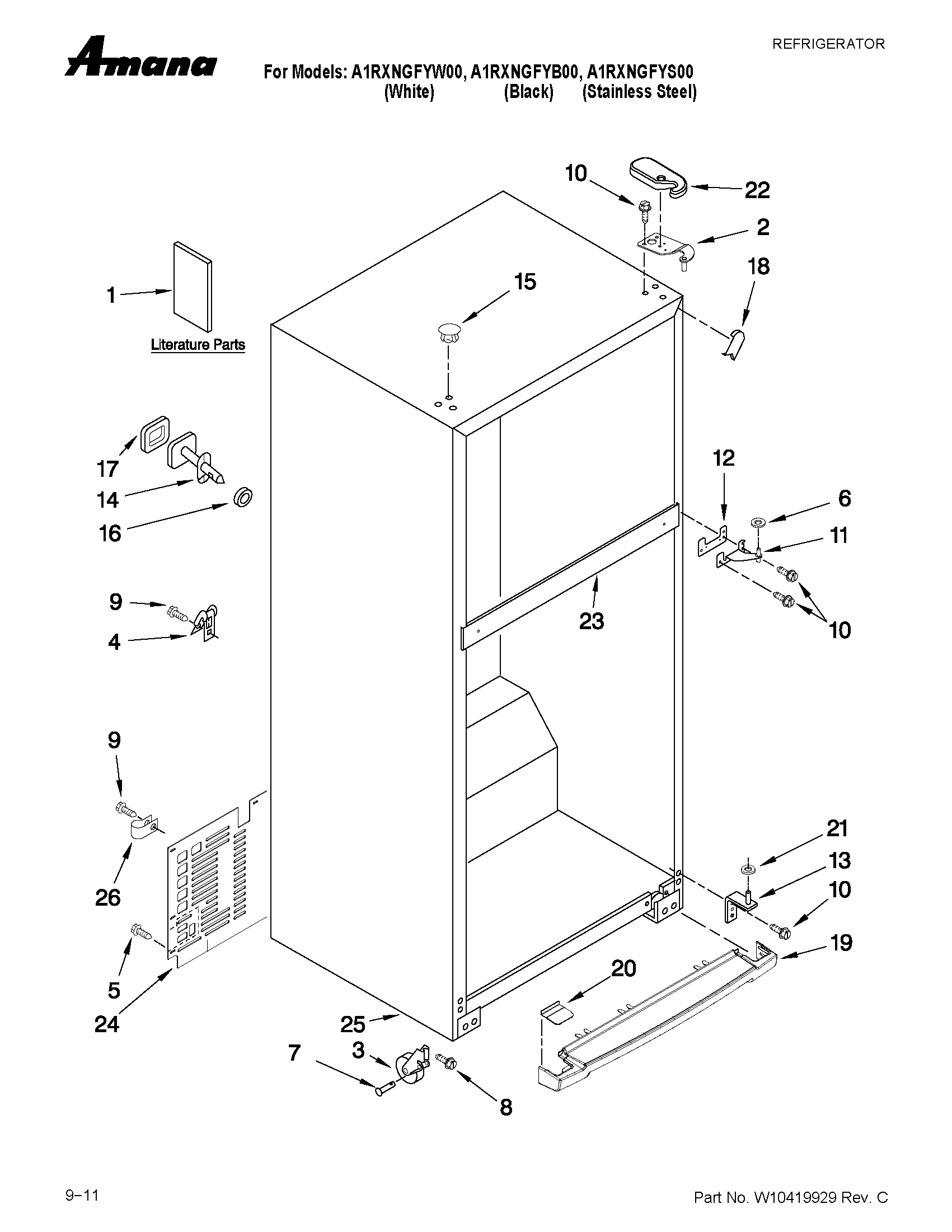 CABINET PARTS