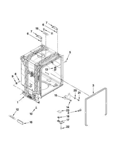 Tub and frame parts