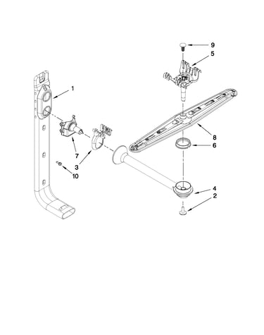 Upper wash and rinse parts