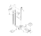 Maytag MDBH949AWW4 fill, drain and overfill parts diagram