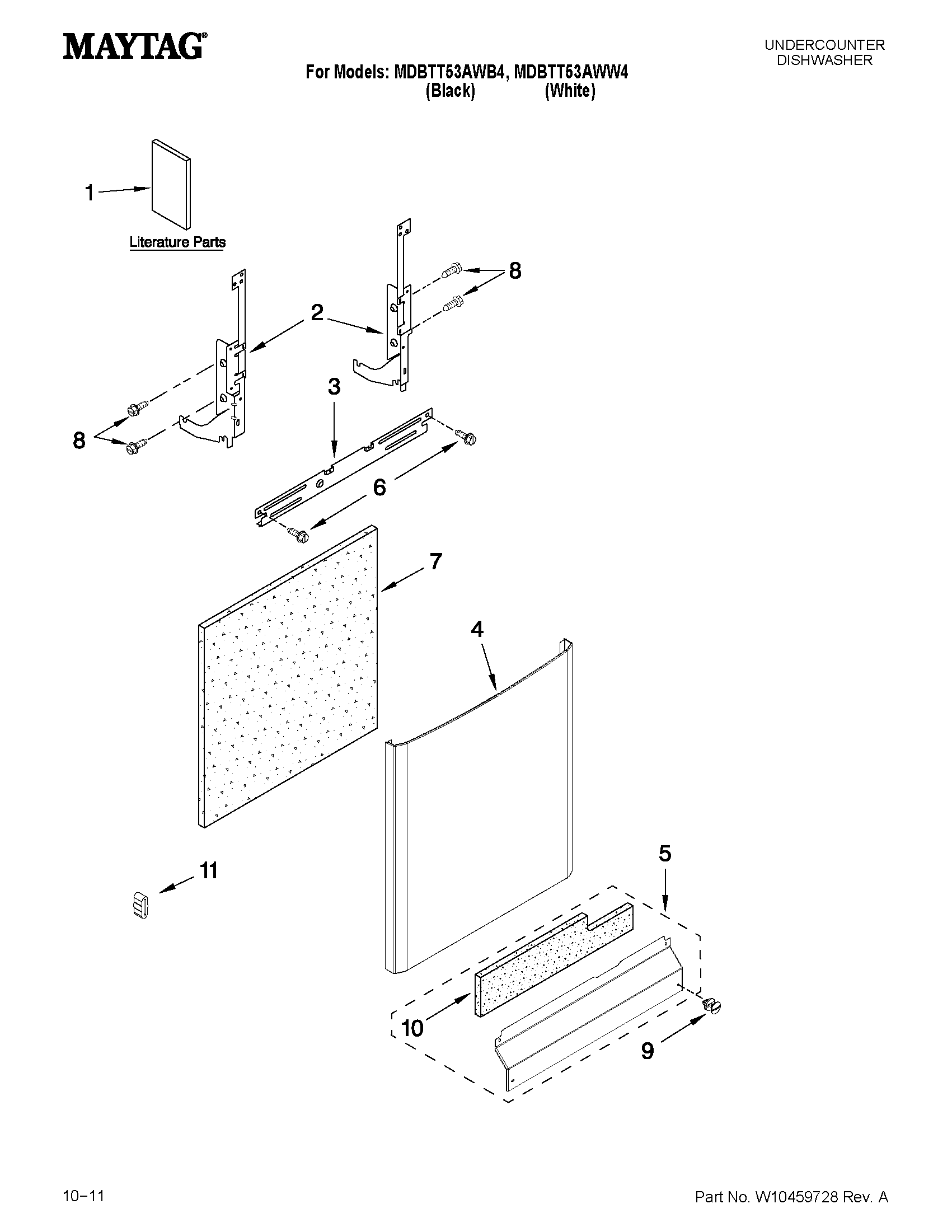 Door and panel parts