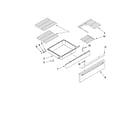 Maytag MGS5875BDS23 drawer and rack parts diagram