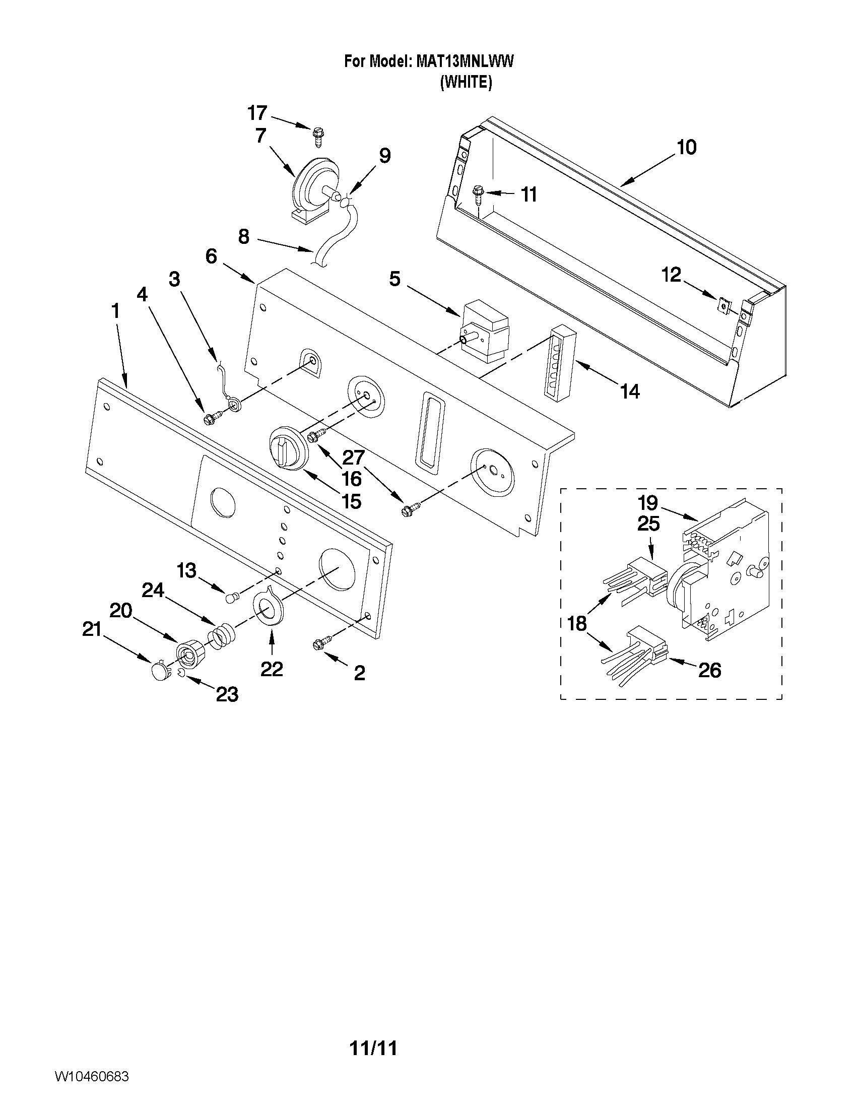 Control panel parts