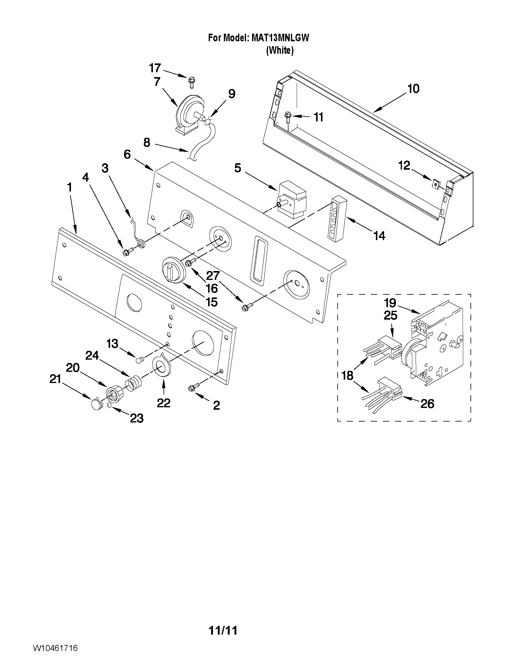 CONTROL PANEL PARTS