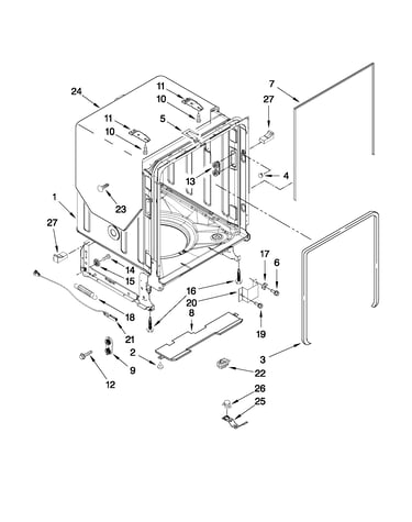 Tub and frame parts